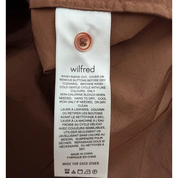 Wilfred Aritzia Tiered Midi Dress Size S Chocolate Brown Event Wedding Guest - Picture 8 of 11